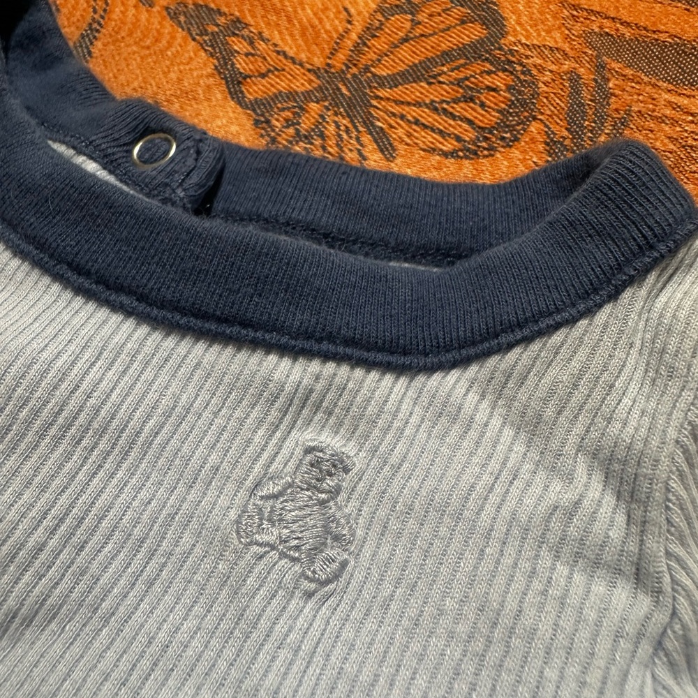 Baby GAP Soft Blue Ribbed Outfit - Picture 3 of 5
